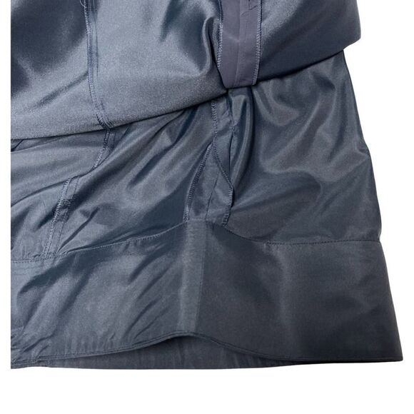 Simone Cavalli Dress Size 12 Ruched Side Strapless Jeweled Navy Blue Cocktail - Picture 6 of 10